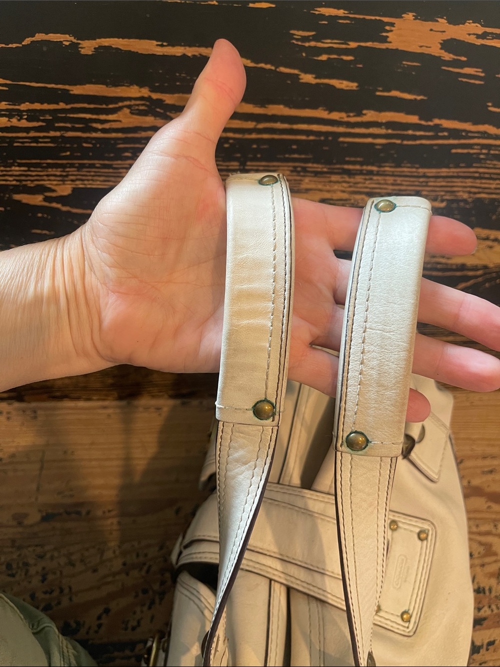 Coach Ltd Ed. 65th Anniversary white leather Mandy Courier Satchel 10330 Bag - Picture 12 of 12